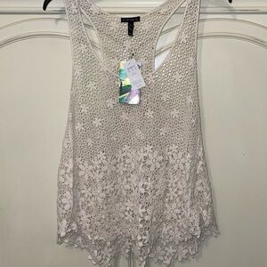 Fang crochet xl tank top NWT